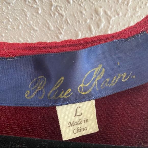 Blue Rain Red Dress - Picture 3 of 5